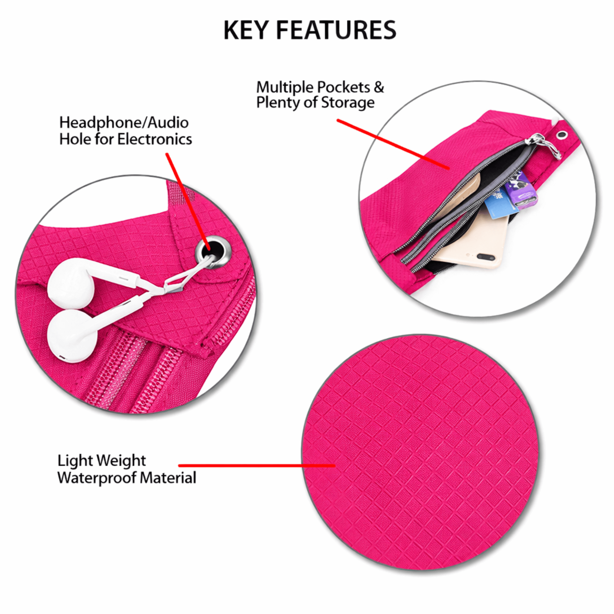 XGear Fitness Waterproof Fanny Pack for Running and Travel Jupiter Gear Home