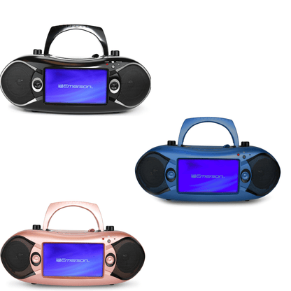 Emerson 7" Bluetooth DVD Boombox w AMFM Radio, Stereo Speakers &amp; Multi-Media Jupiter Gear Home