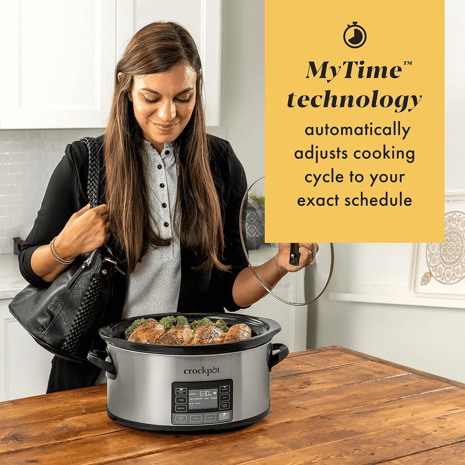 Crockpot 6-Quart My Time Digital Programmable Slow Cooker and Food Warmer Jupiter Gear Home