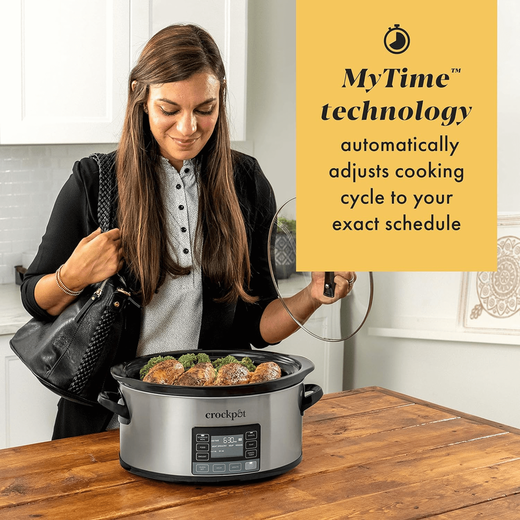 Crockpot 6-Quart My Time Digital Programmable Slow Cooker and Food Warmer Jupiter Gear Home