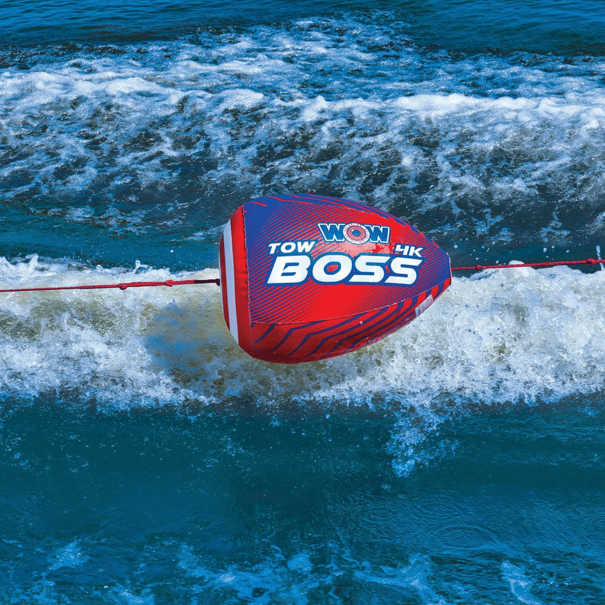 WOW Watersports Tow Boss for 1-4-person Towables, Absorbs Shock and Reduces Rope Spray Jupiter Gear Home