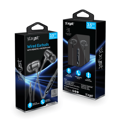 Xyst 3.5mm Stereo In-Ear Earbuds with Microphone Jupiter Gear Home