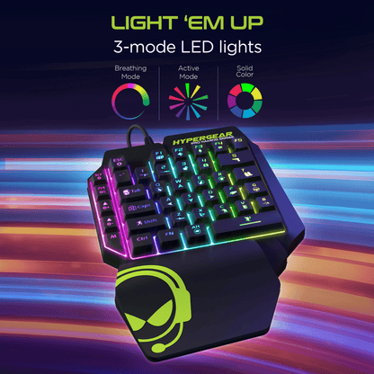 HyperGear KeyVictory One-Handed Gaming Keypad Jupiter Gear Home