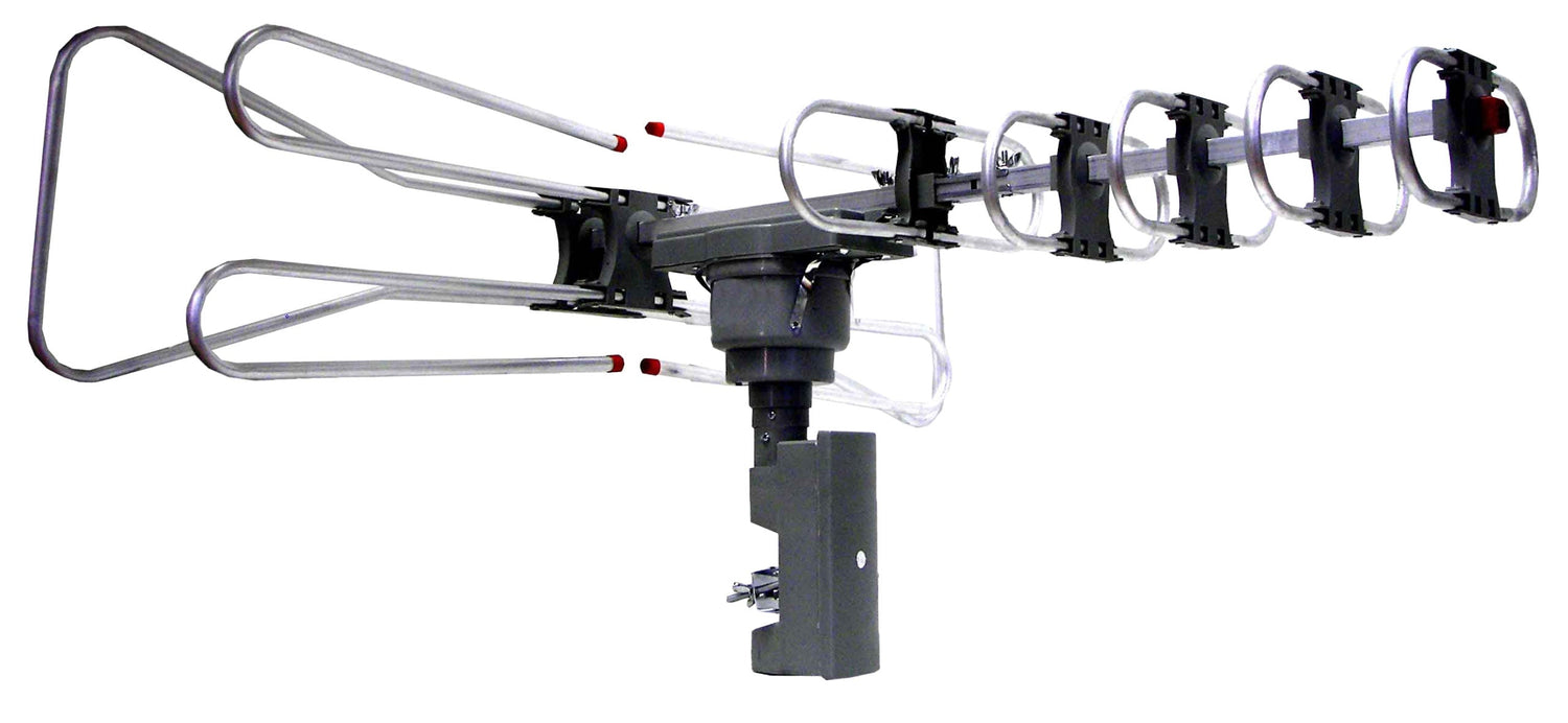 Naxa High Powered Amplified Motorized Outdoor Antenna Suitable For HDTV and ATSC Digital Television (NAA-350) Jupiter Gear Home