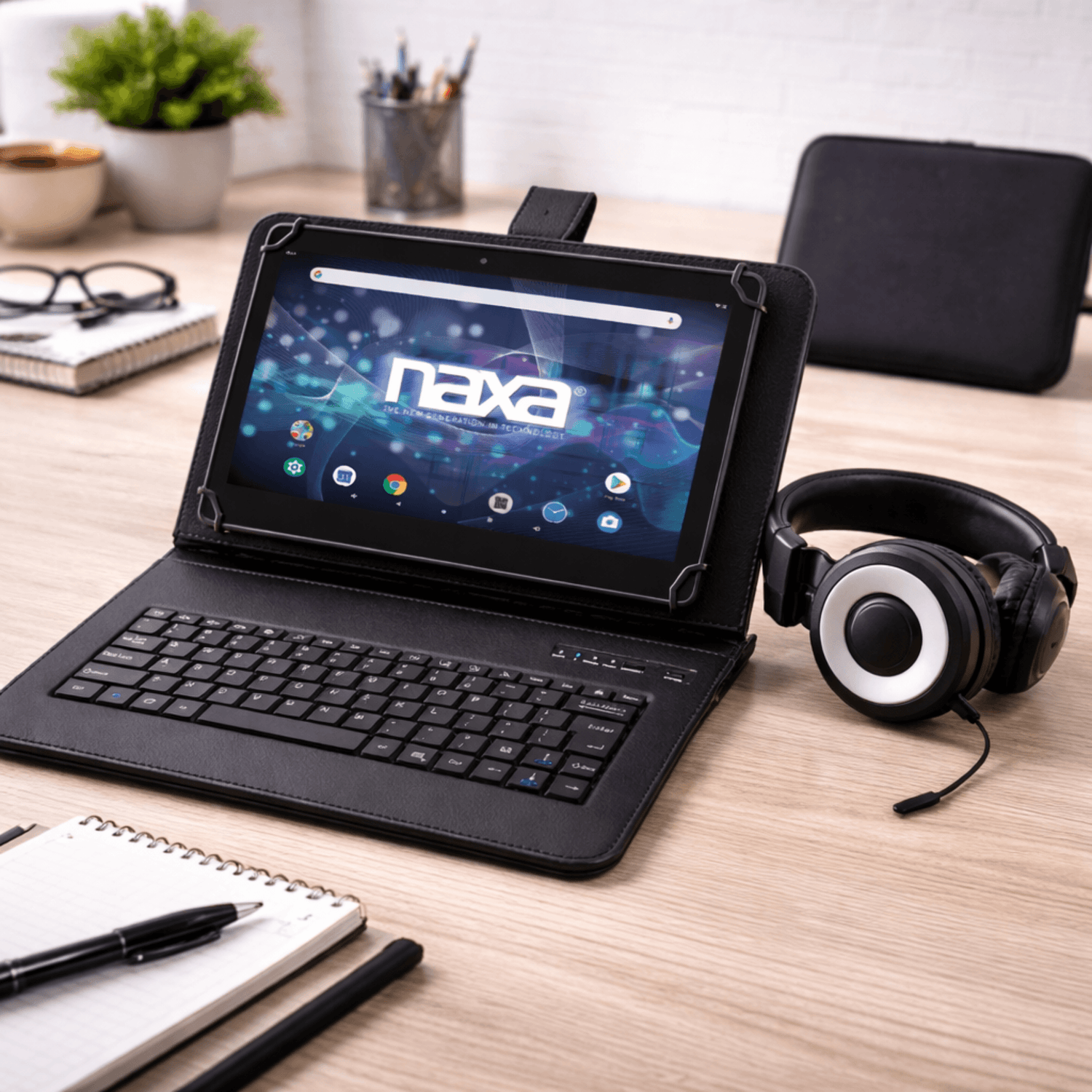 Naxa 7" Tablet with Bluetooth Keyboard, Case &amp; Headphone - Refurbished Jupiter Gear Home