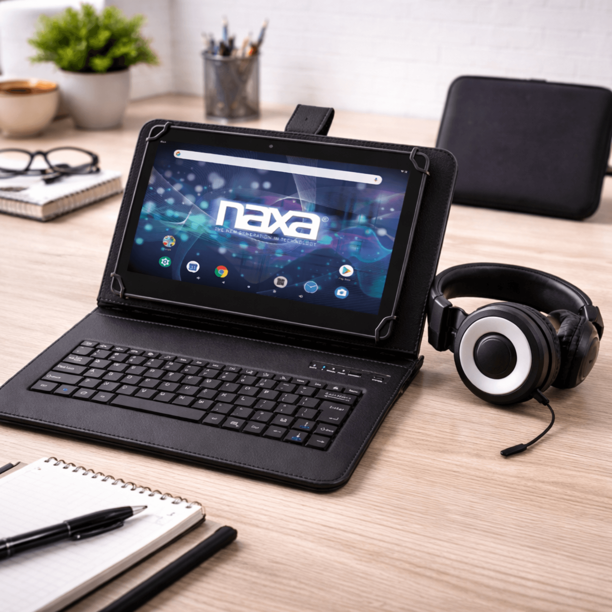 Naxa 7" Tablet with Bluetooth Keyboard, Case &amp; Headphone - Refurbished Jupiter Gear Home