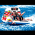 WOW Watersports Zig Zag 1 to 2 Person Inflatable Towable Steerable Tube Jupiter Gear Home