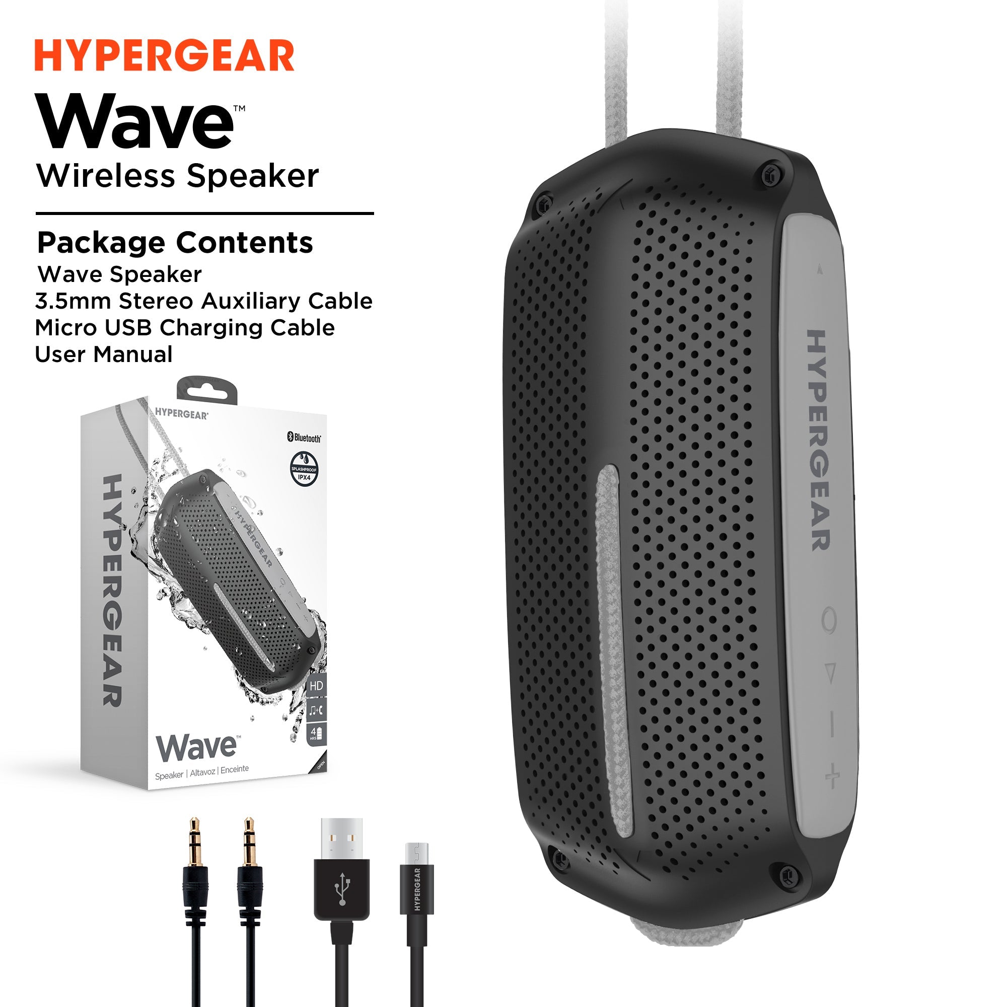 HyperGear Wave Water Resistant Wireless Speaker Jupiter Gear Home