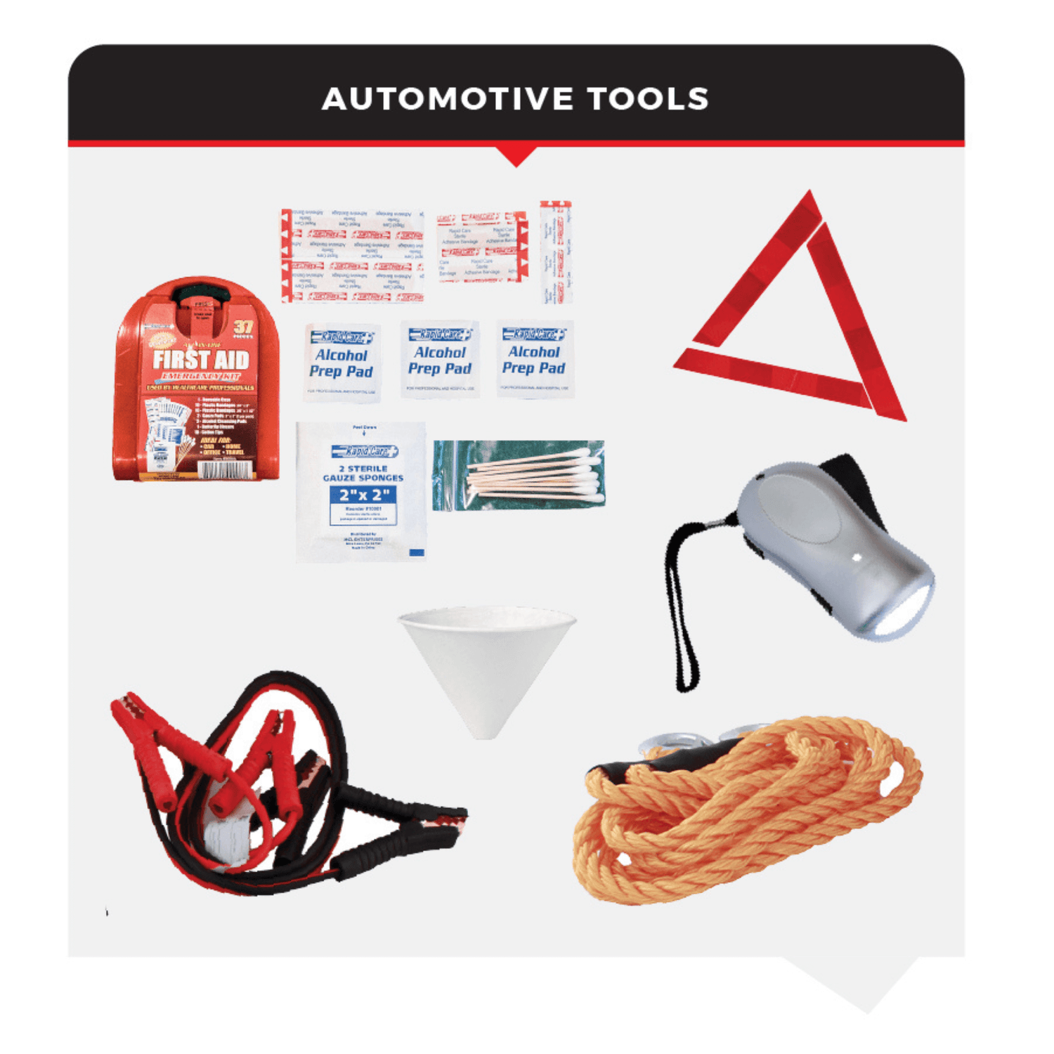 WSK Emergency Auto Kit – Roadside Essentials for Car &amp; Truck Safety Jupiter Gear Home