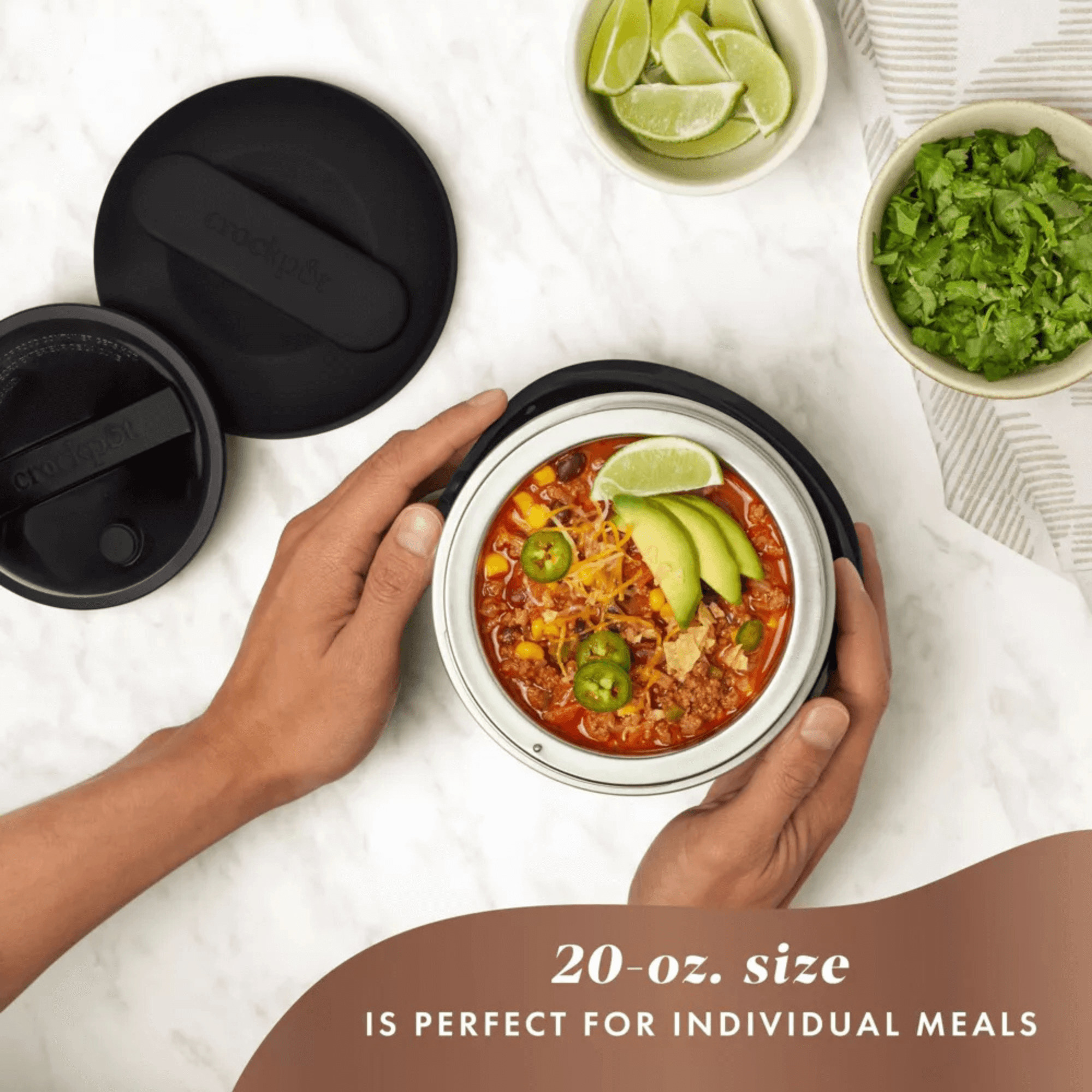Crockpot 20oz On-The-Go Personal Lunch Crock Food Warmer Jupiter Gear Home