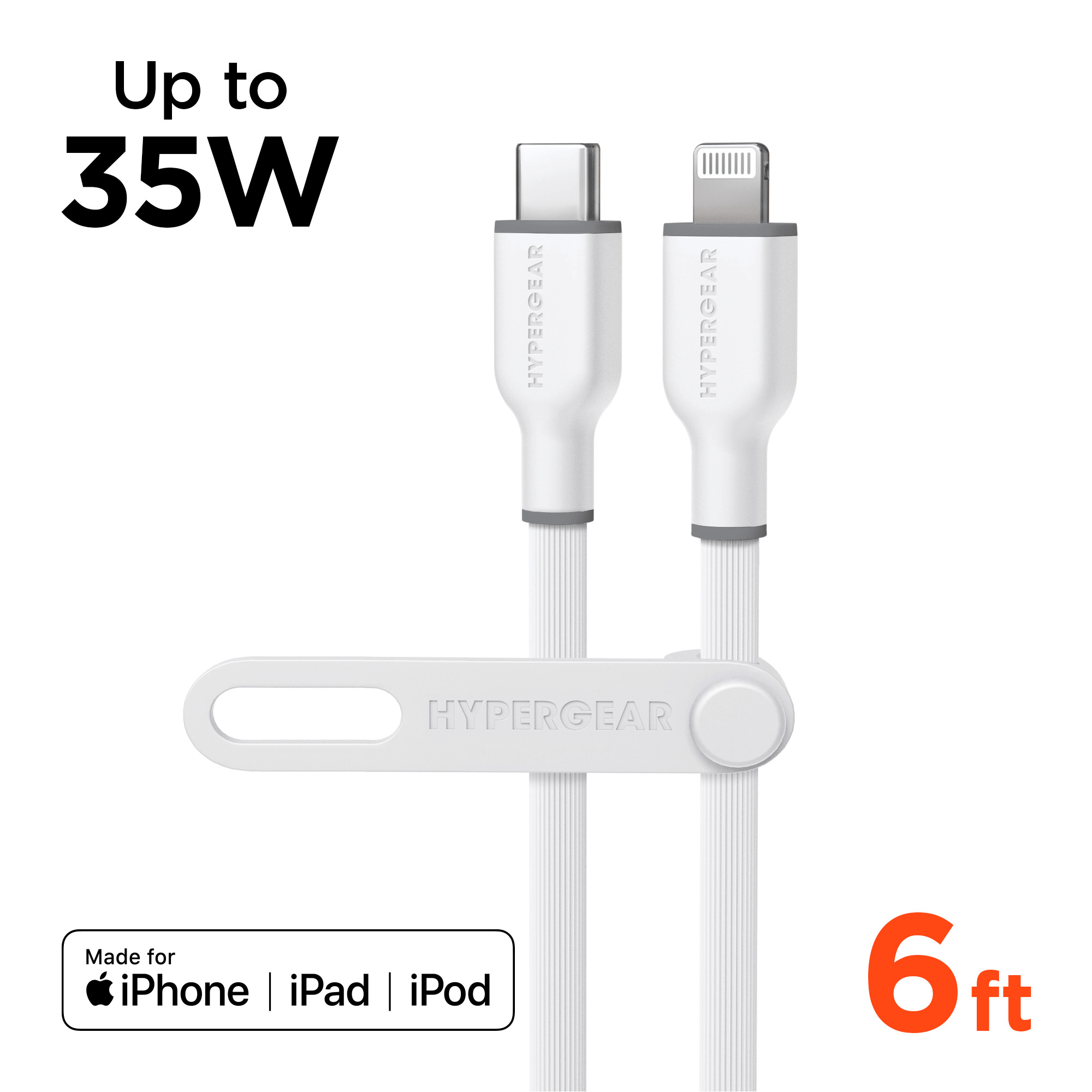 HyperGear Flexi PRO USB-C to Lightning Cable 6ft Jupiter Gear Home