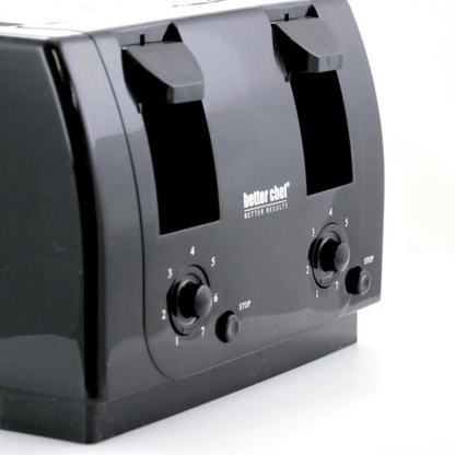 Better Chef Wide Slot 4-Slice Dual Control Toaster Jupiter Gear Home