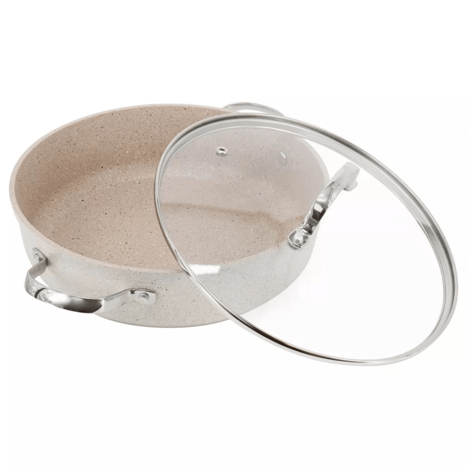 Korkmaz Granita Aluminum 3.5L Non-Stick Low Casserole Dish with Lid Jupiter Gear Home