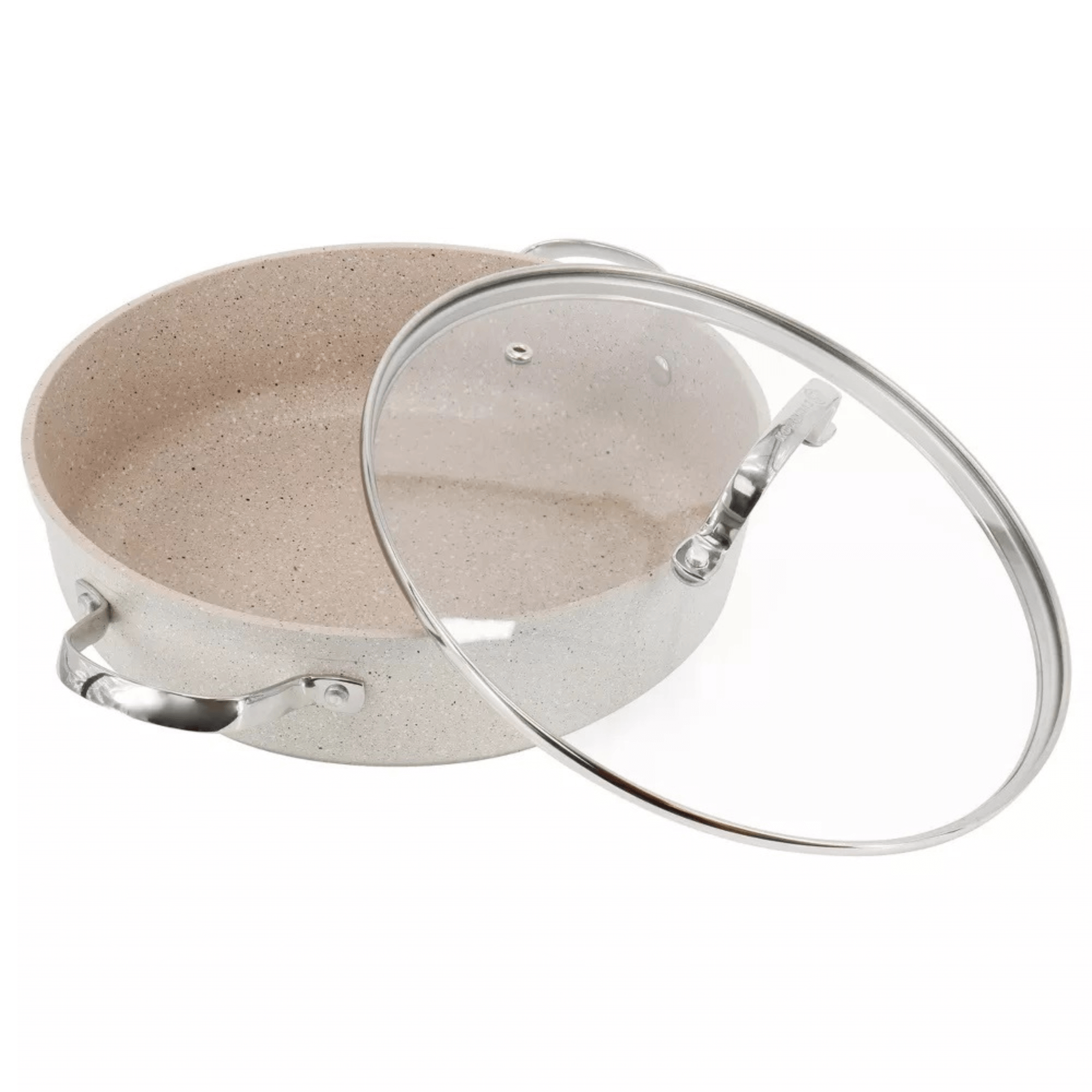 Korkmaz Granita Aluminum 3.5L Non-Stick Low Casserole Dish with Lid Jupiter Gear Home