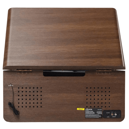 Victor Monument 8-in-1 Wood Music Center Espresso - Refurbished Jupiter Gear Home
