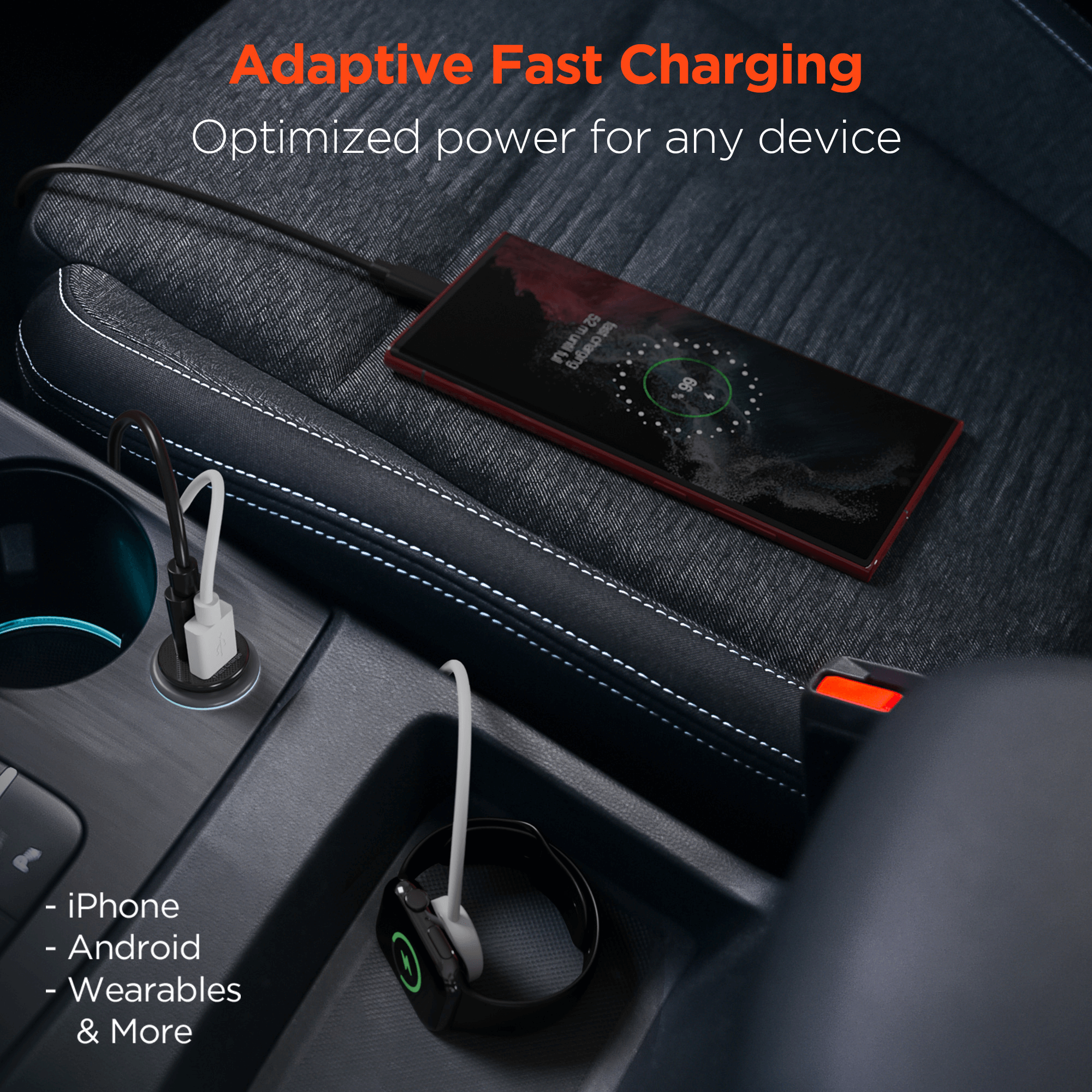 HyperGear Mini 20W USB-C PD + 18W USB Fast Car Charger Jupiter Gear Home