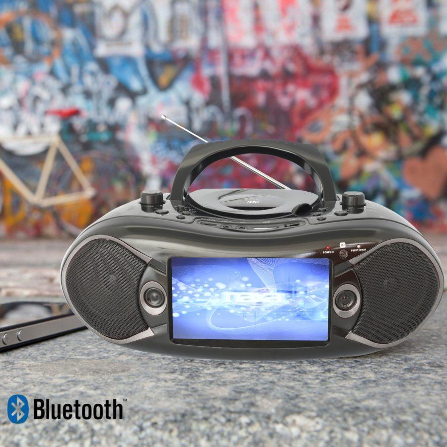 Naxa 7" Bluetooth® DVD Boombox and TV (NDL-287) Jupiter Gear Home