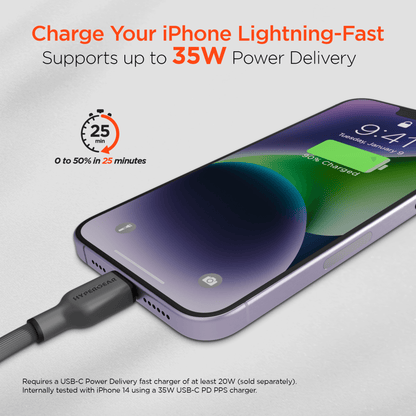 HyperGear Flexi PRO USB-C to Lightning Cable 6ft Jupiter Gear Home