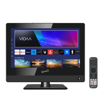 Supersonic 15" VIDAA ACDC Compatible LED Smart TV with Built-In WiFi Jupiter Gear Home