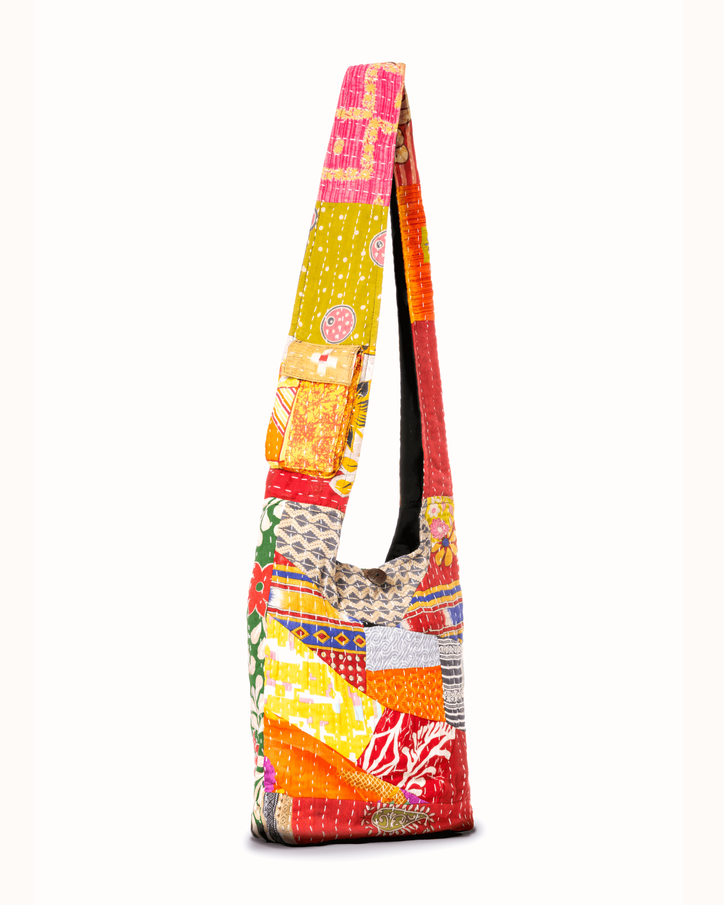 Kathmandu Collection Kantha Patchwork Hobo Bag Jupiter Gear Home