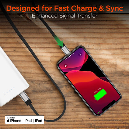 HyperGear Flexi USB-C to Lightning Flat Cable 6ft Jupiter Gear Home