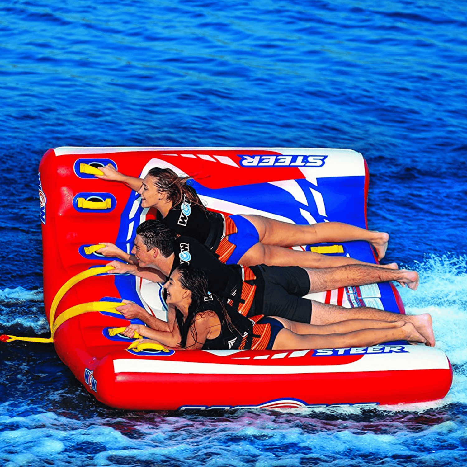 WOW Watersports Power Steer 3 Person 3P Steerable Deck Tube Jupiter Gear Home