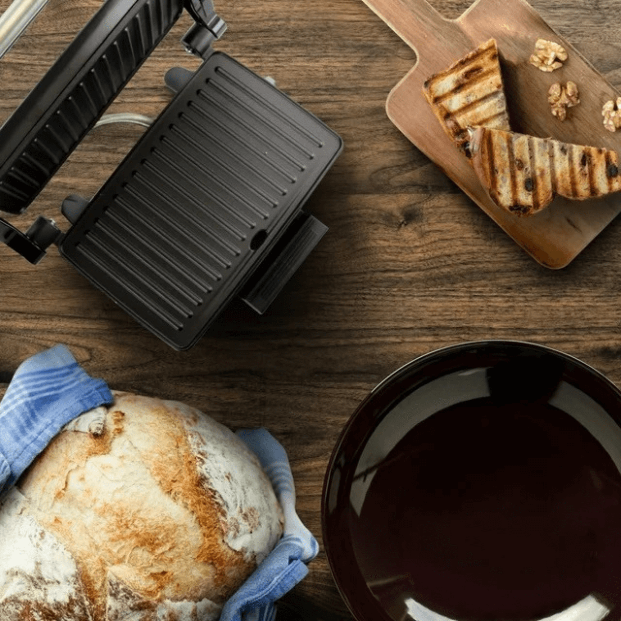 Better Chef Non-Stick Floating Hinge Panini Press Sandwich Maker Jupiter Gear Home