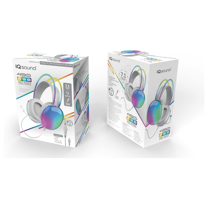 IQ Sound Pro-Wired Gaming Headset with Lights &amp; Surround Sound Jupiter Gear Home