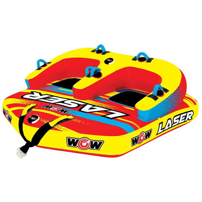 WOW Watersports Laser 3-Person Towable for Sitting and Kneeling Riding Positions Jupiter Gear Home