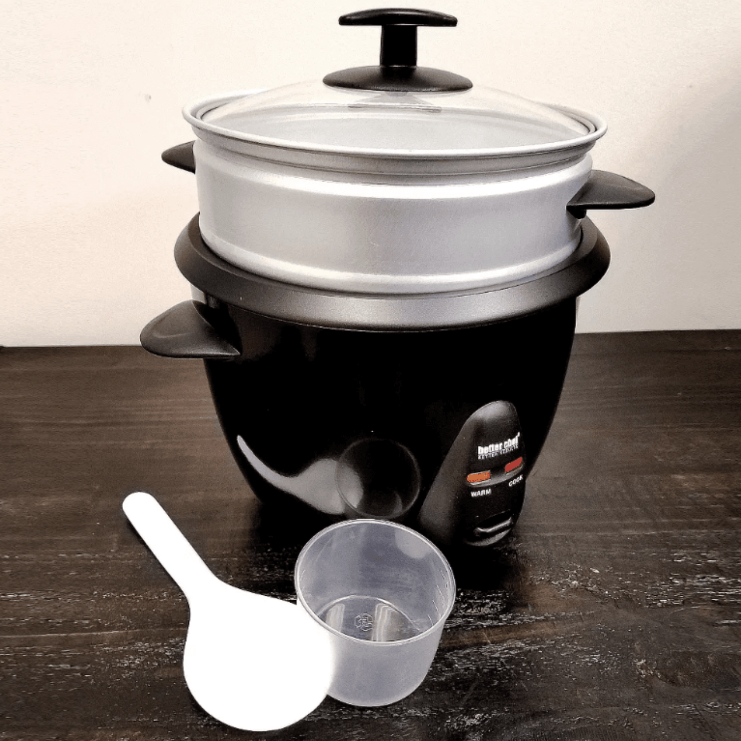 Better Chef 5-Cup - 10-Cup Cooked - Rice Cooker with Steamer and Non-Stick Pot Jupiter Gear Home