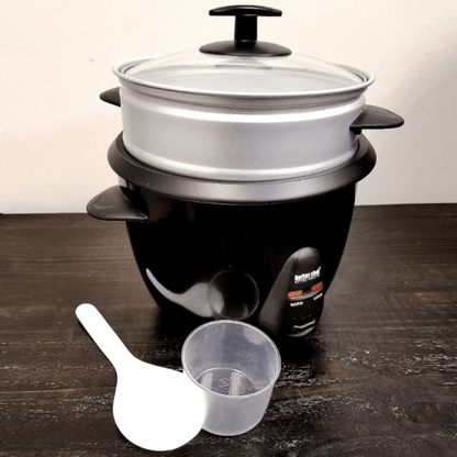 Better Chef 5-Cup - 10-Cup Cooked - Rice Cooker with Steamer and Non-Stick Pot Jupiter Gear Home