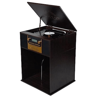 Victor Boyleston 7-in-1 3-Speed Turntable Music Center Espresso -  Refurbished Jupiter Gear Home