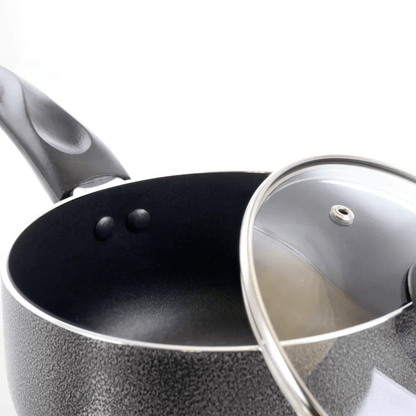 Better Chef 2Qt Aluminum Sauce Pan with Glass Lid Jupiter Gear Home