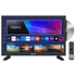 Supersonic 19-inch LED Smart HDTV with DVD Player ATSC and NTSC System ACDC Compatible Jupiter Gear Home