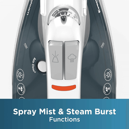 Black &amp; Decker One Step Steam Iron with EvenSteam Stainless Steel Soleplate Jupiter Gear Home