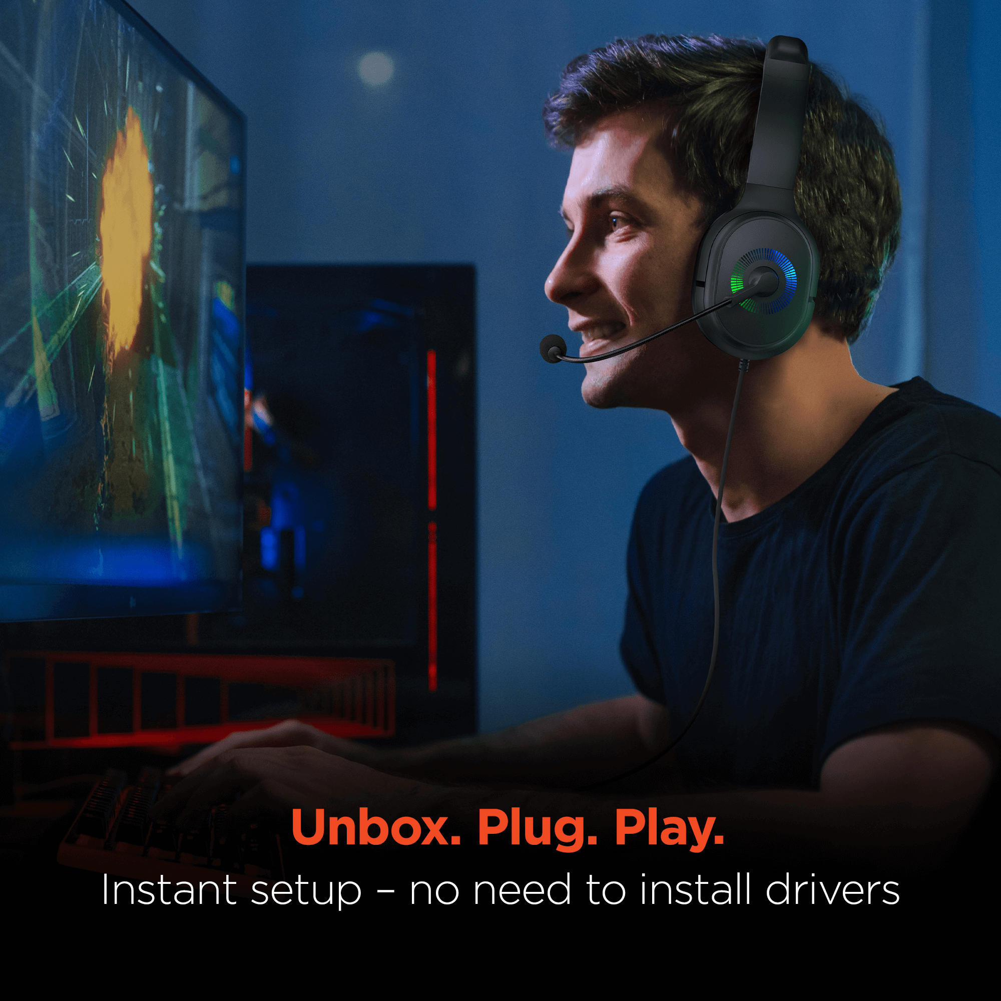 HyperGear V150 Home/Office Stereo Headset Jupiter Gear Home