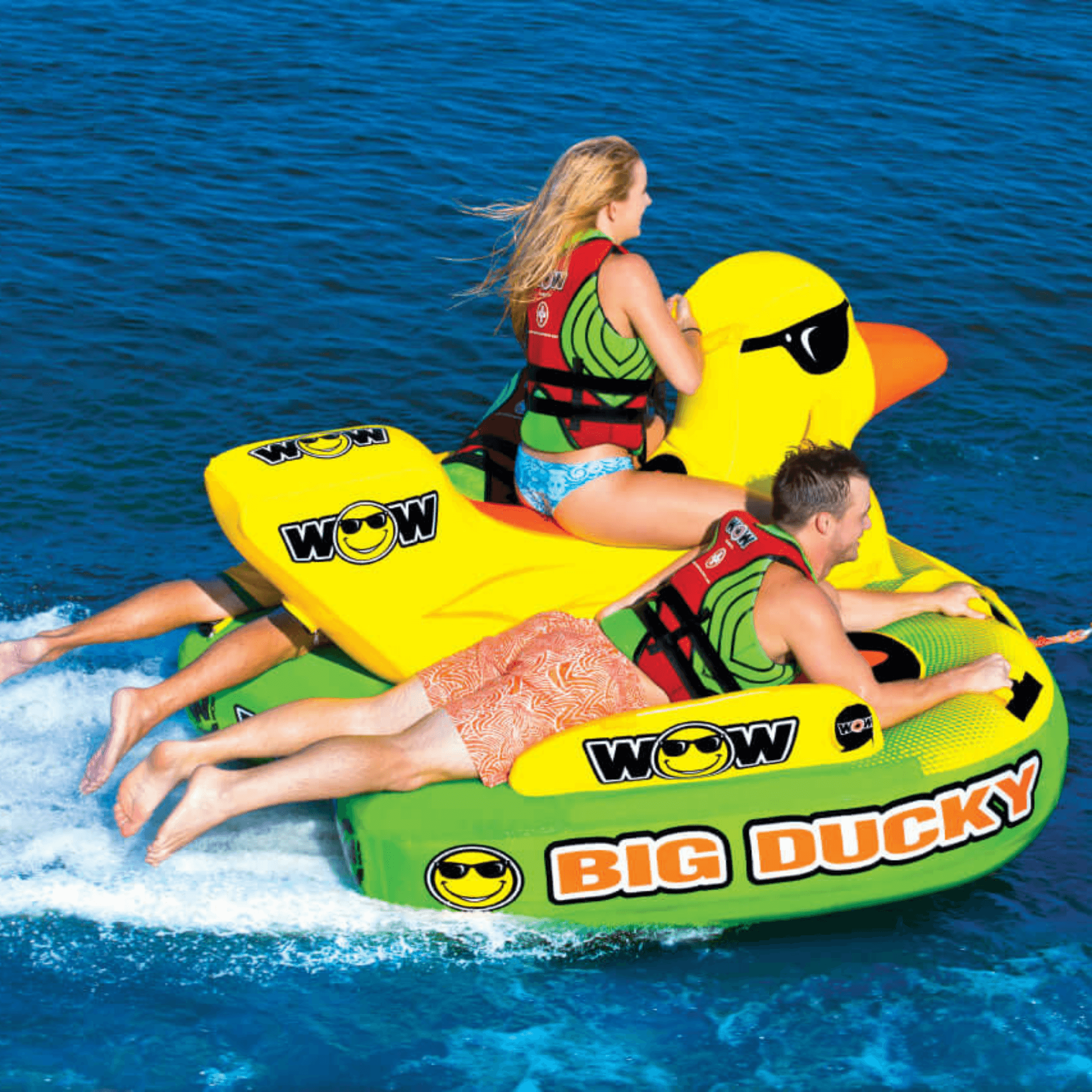 WOW Watersports Big Ducky 1 2 or 3 Person Inflatable Towable Deck Tube Jupiter Gear Home