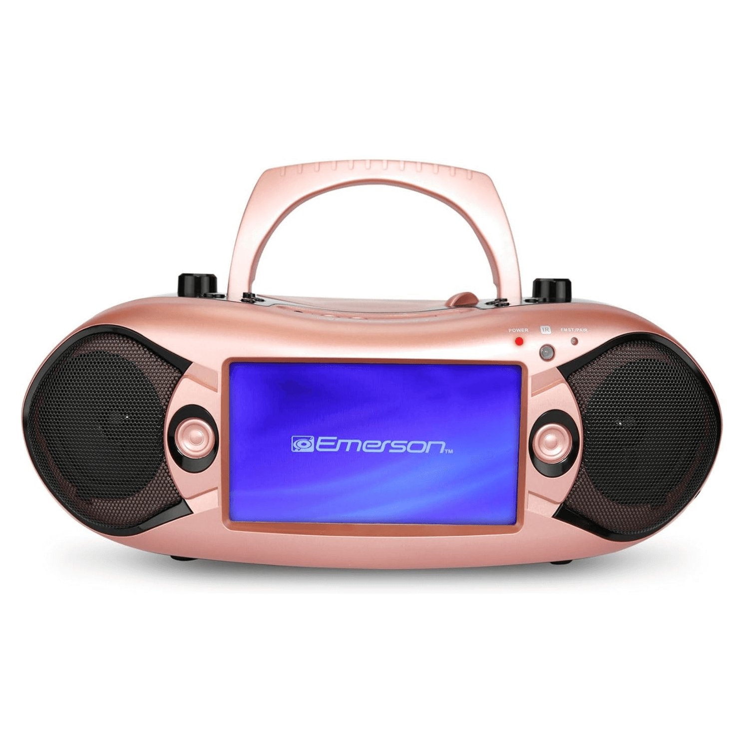Emerson 7" Bluetooth DVD Boombox Rose Gold - Refurbished Jupiter Gear Home
