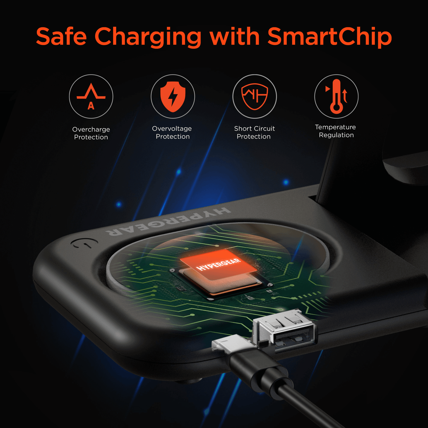 HyperGear 4 in 1 Wireless Charging Stand Jupiter Gear Home