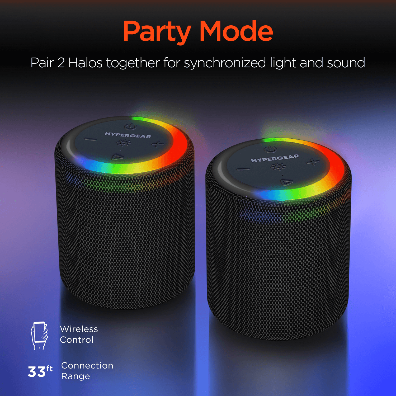 HyperGear Halo Wireless LED Speaker Jupiter Gear Home