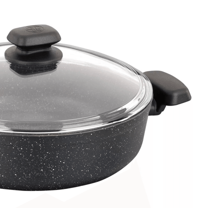 Korkmaz Ornella Aluminum 2.5L Non-Stick Low Casserole Dish with Lid Jupiter Gear Home