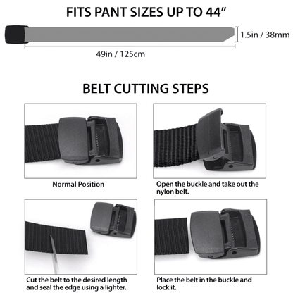 XGear Tactical Adjustable Nylon Belt with Plastic Buckle Jupiter Gear Home