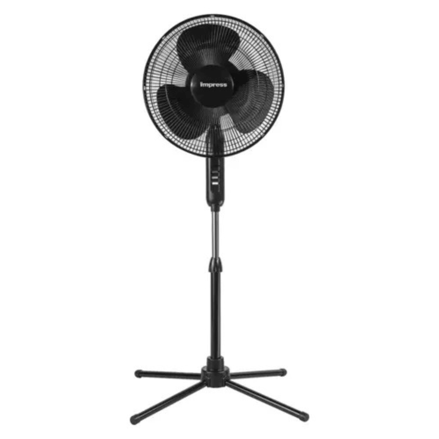 Impress Easy-Assemble 3-Speed 16-Inch Stand Oscillating Pedestal Floor Fan Jupiter Gear Home
