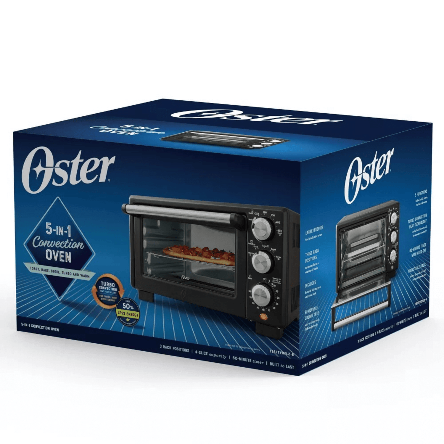 Oster Countertop Convection 4-Slice 3-Knob Toaster Oven Jupiter Gear Home
