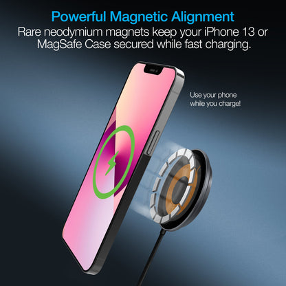 Naztech Alloy Magnetic 15W Wireless Fast Charger Jupiter Gear Home