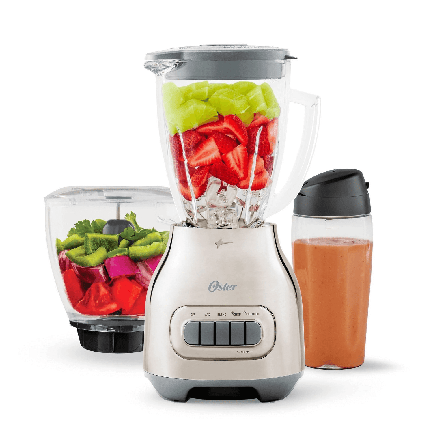 Oster 3-in-1 Kitchen Set with 5-Speed Blender/Food Chopper/To-Go Blender Cup Jupiter Gear Home