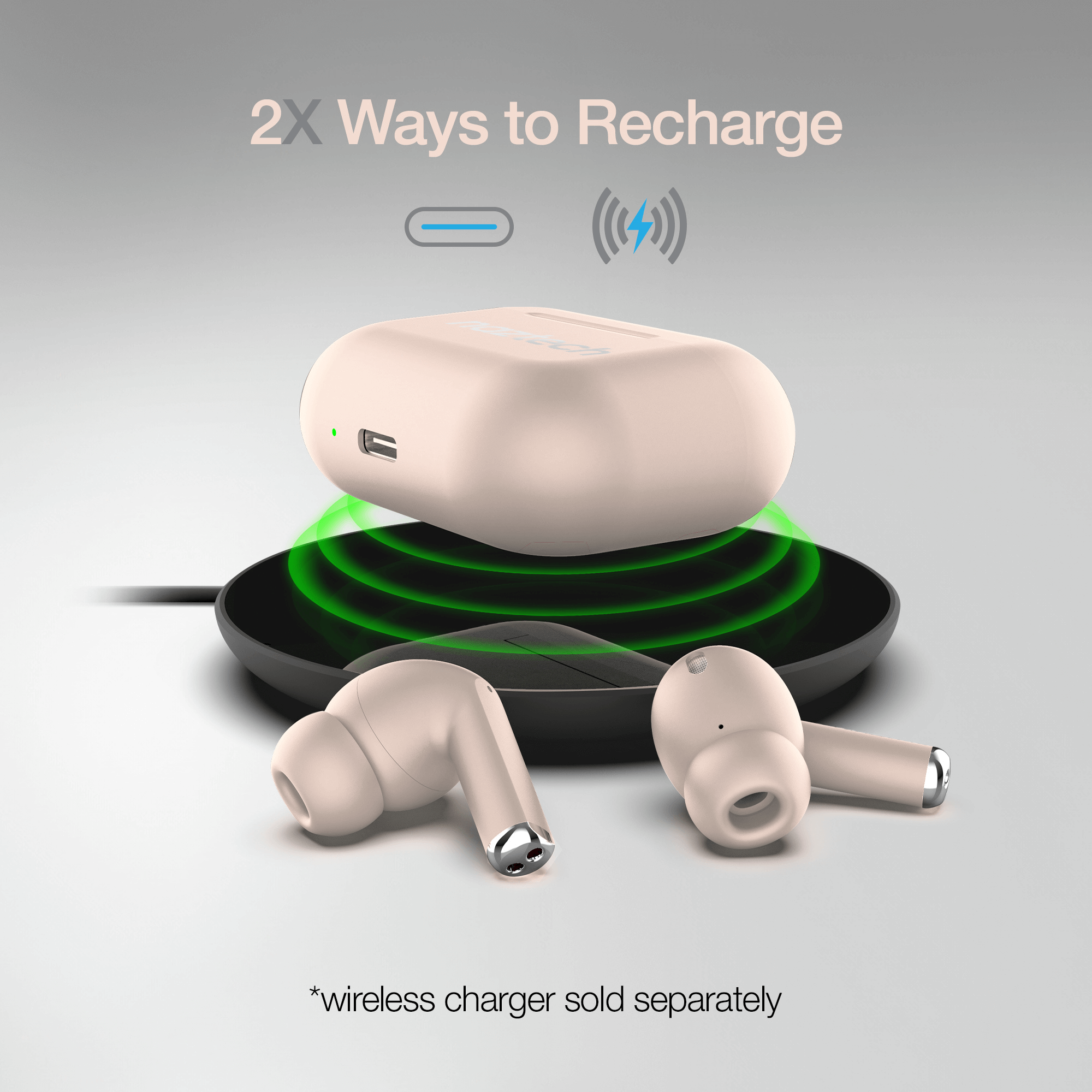 Naztech Xpods PRO TWS with Wireless Charging Case Jupiter Gear Home