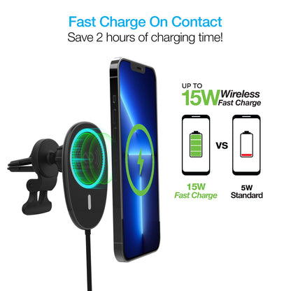 Naztech MagLock 15W Wireless Charging Vent Mount Jupiter Gear Home