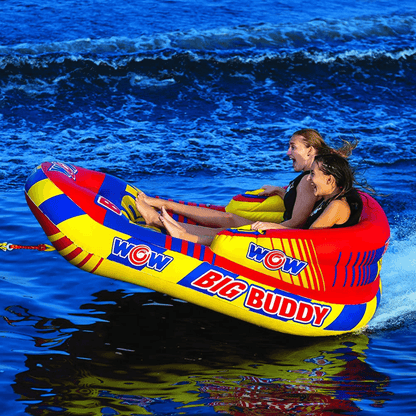 WOW Watersports Big Buddy 2 Person 2P Towable with Extra-Long Sidewalls Jupiter Gear Home