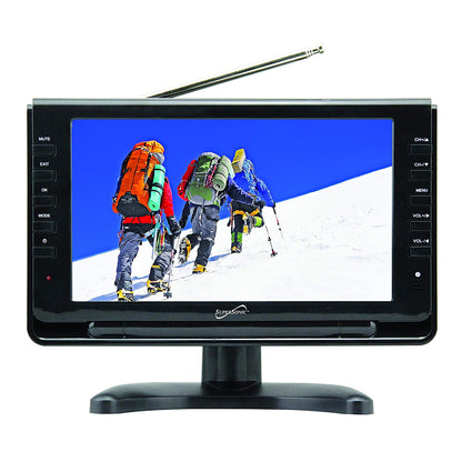 Supersonic 9" Portable Digital LCD TV with USB &amp; SD Inputs, 12 Volt ACDC Compatible for RVs (SC-499) Jupiter Gear Home